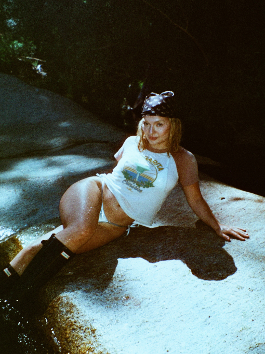 Margarita Liquid Sunshine Bone & Mocha Baby Raglan Tee