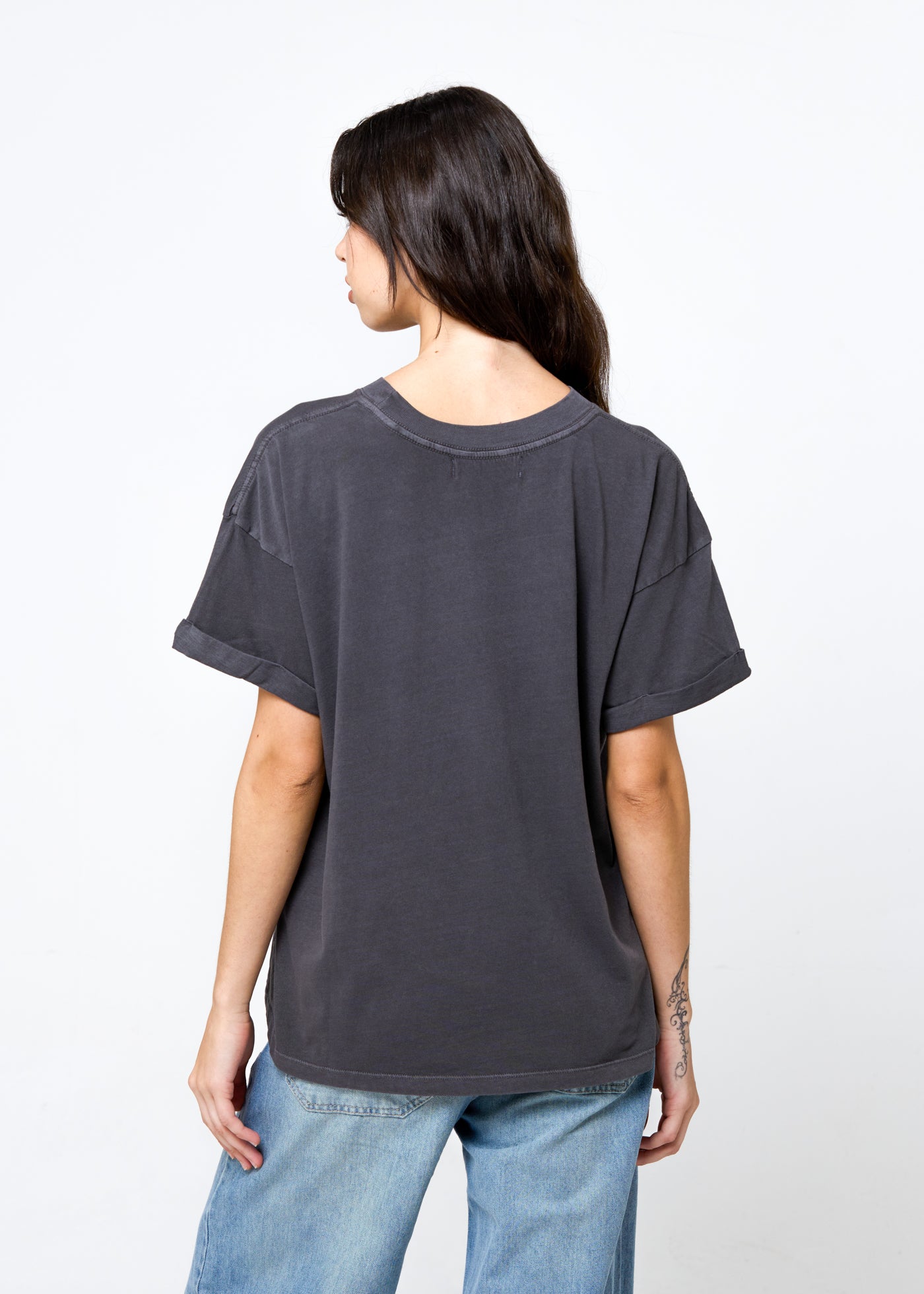 Boots & Dreams Vintage Black Boyfriend Tee