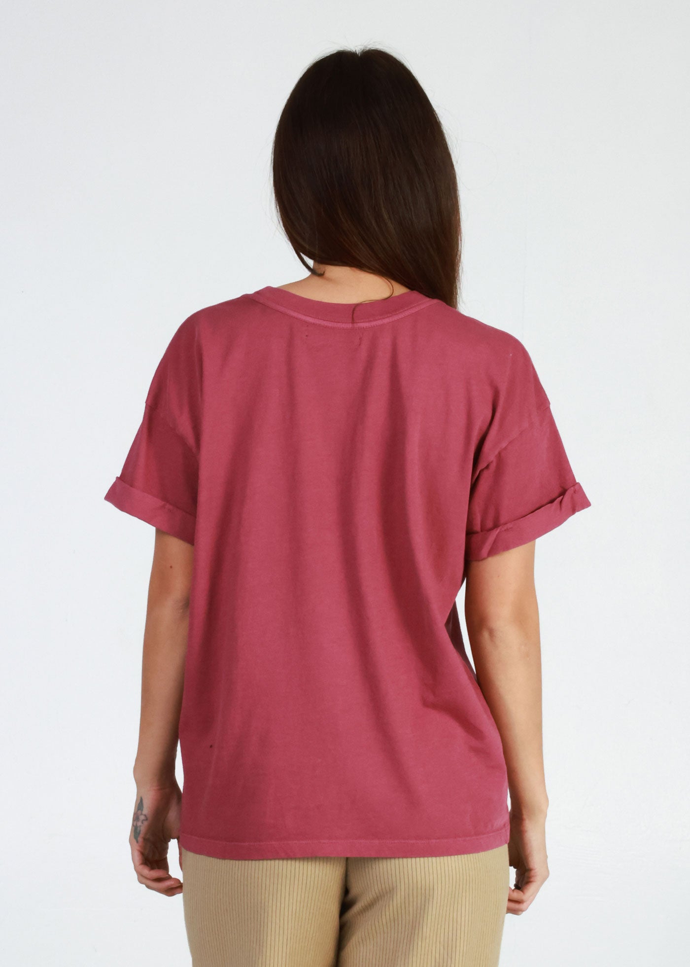 Current Mood Dusty Rose Boyfriend Tee