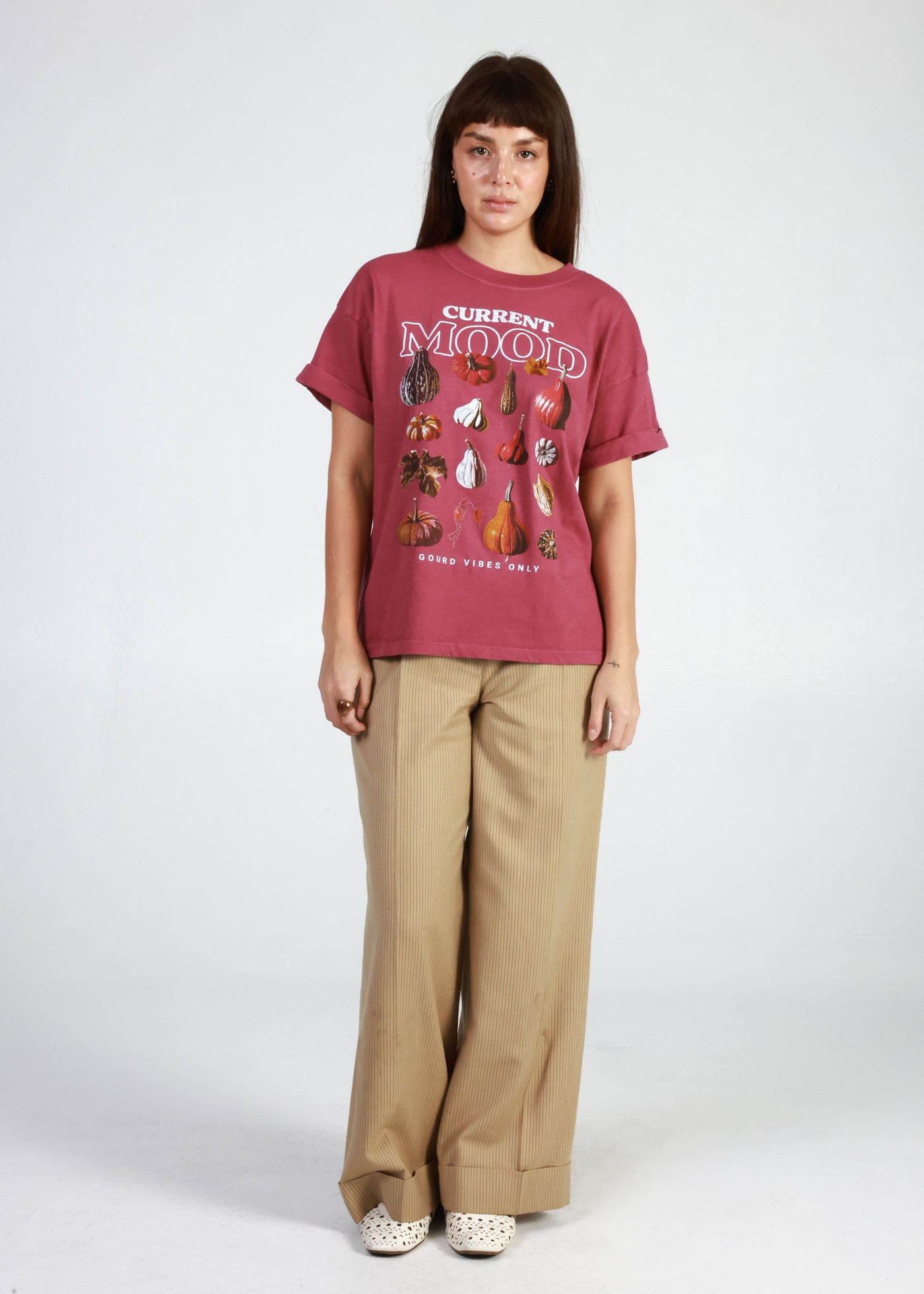 Current Mood Dusty Rose Boyfriend Tee