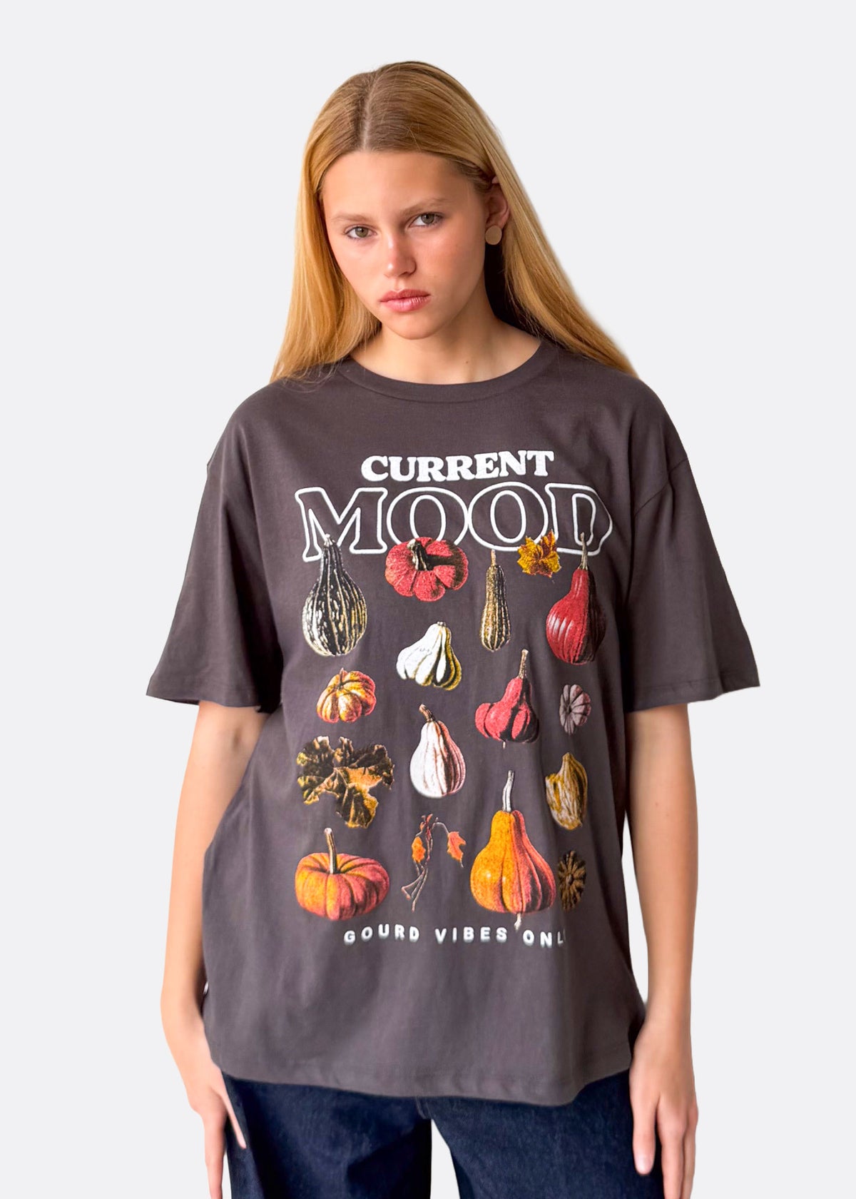 Current Mood Organic Vintage Black Relaxed Fit Tee
