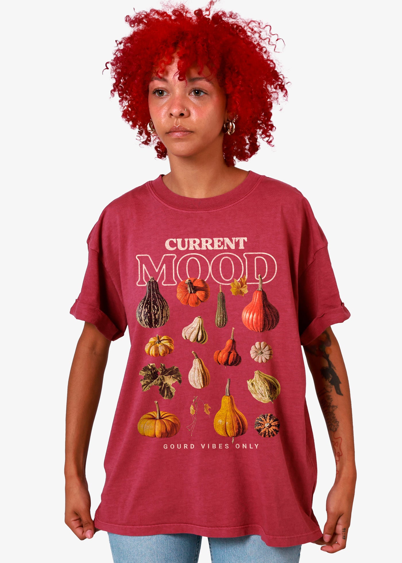 Current Mood Dusty Rose Boyfriend Tee