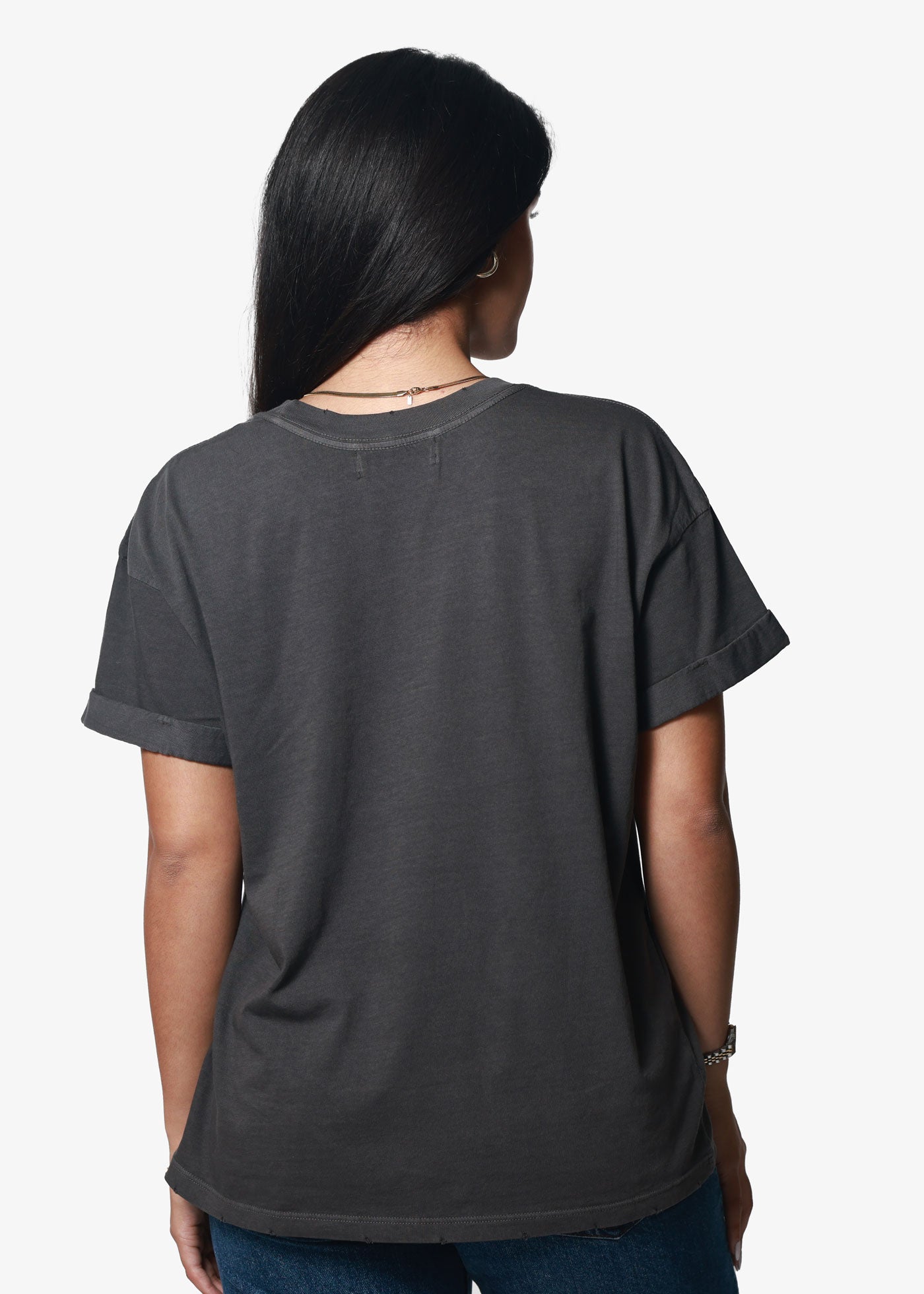 First Rodeo Vintage Black Boyfriend Tee