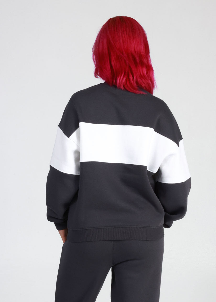 Girl Dangerous Sailing Club Navy Oversized Crewneck Sweatshirt