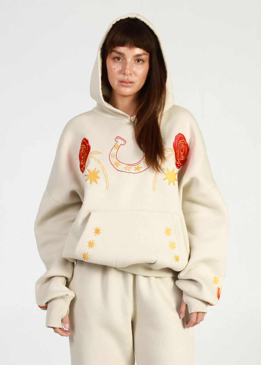 Nudie Suit Bone Oversized Hoodie