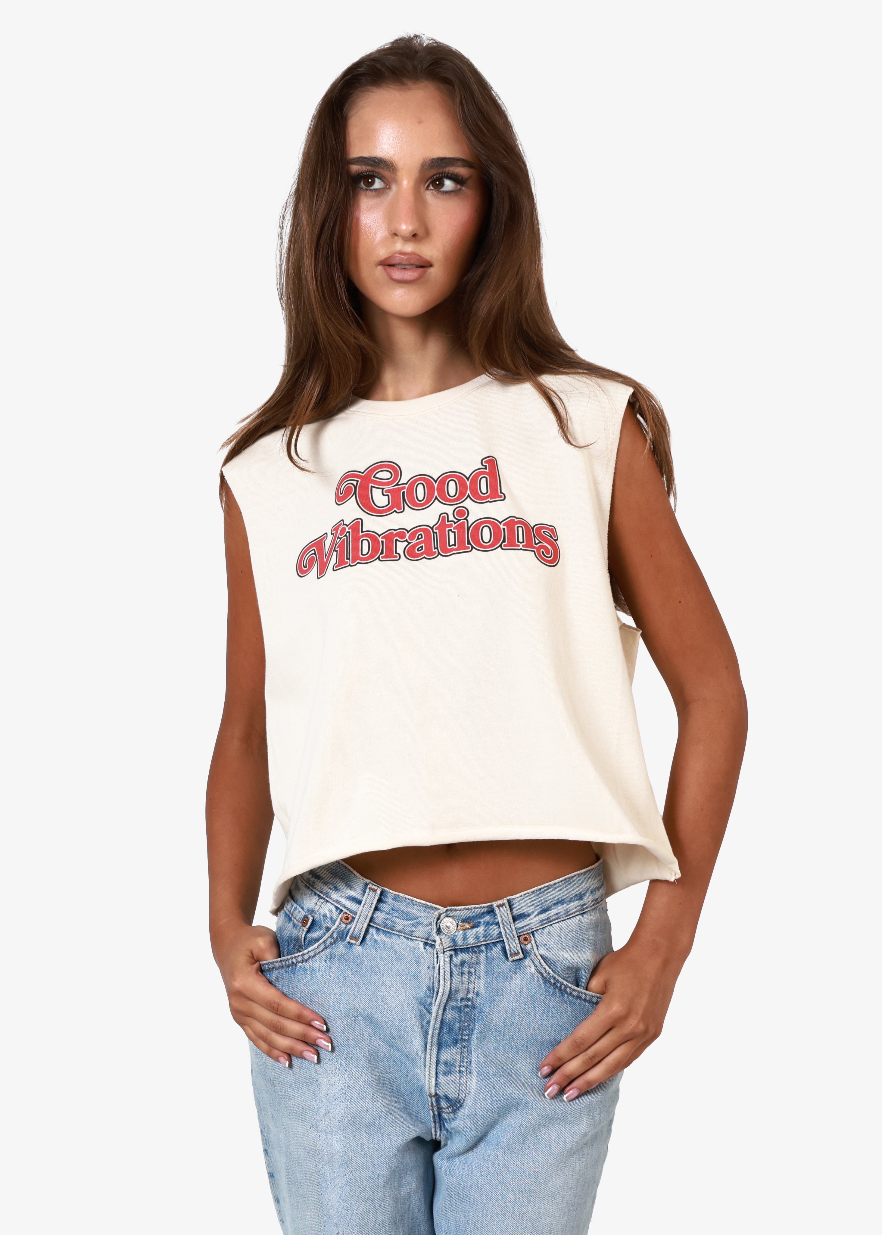Good Vibrations Sandstone Boxing Tee