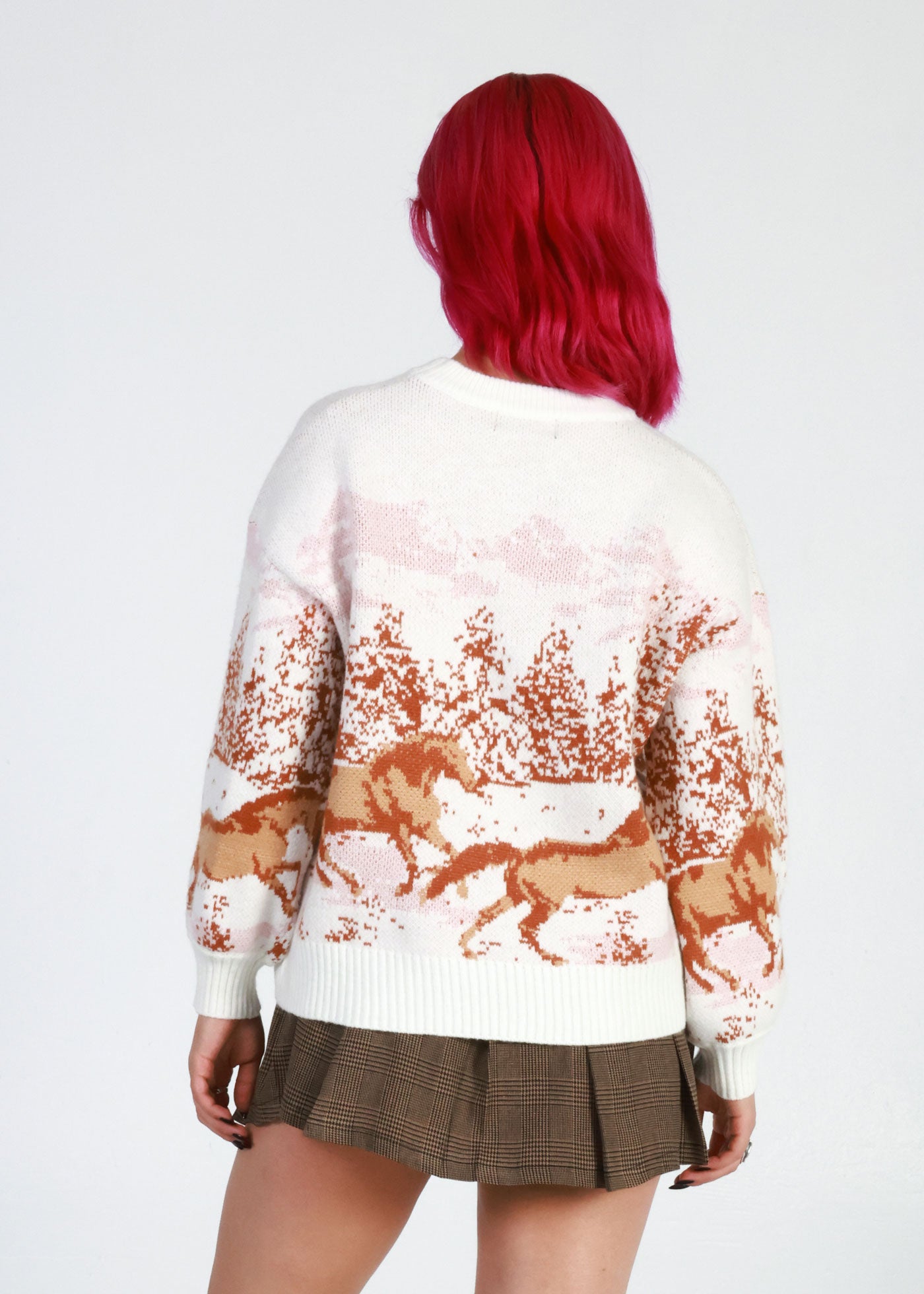 Wild Horses Light Pink Oversized Sweater