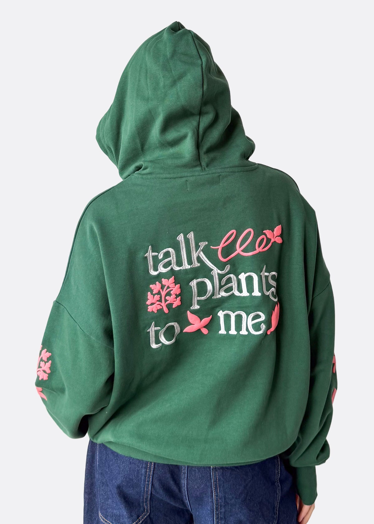 Just Add Water Organic Jade Green Oversized Hoodie