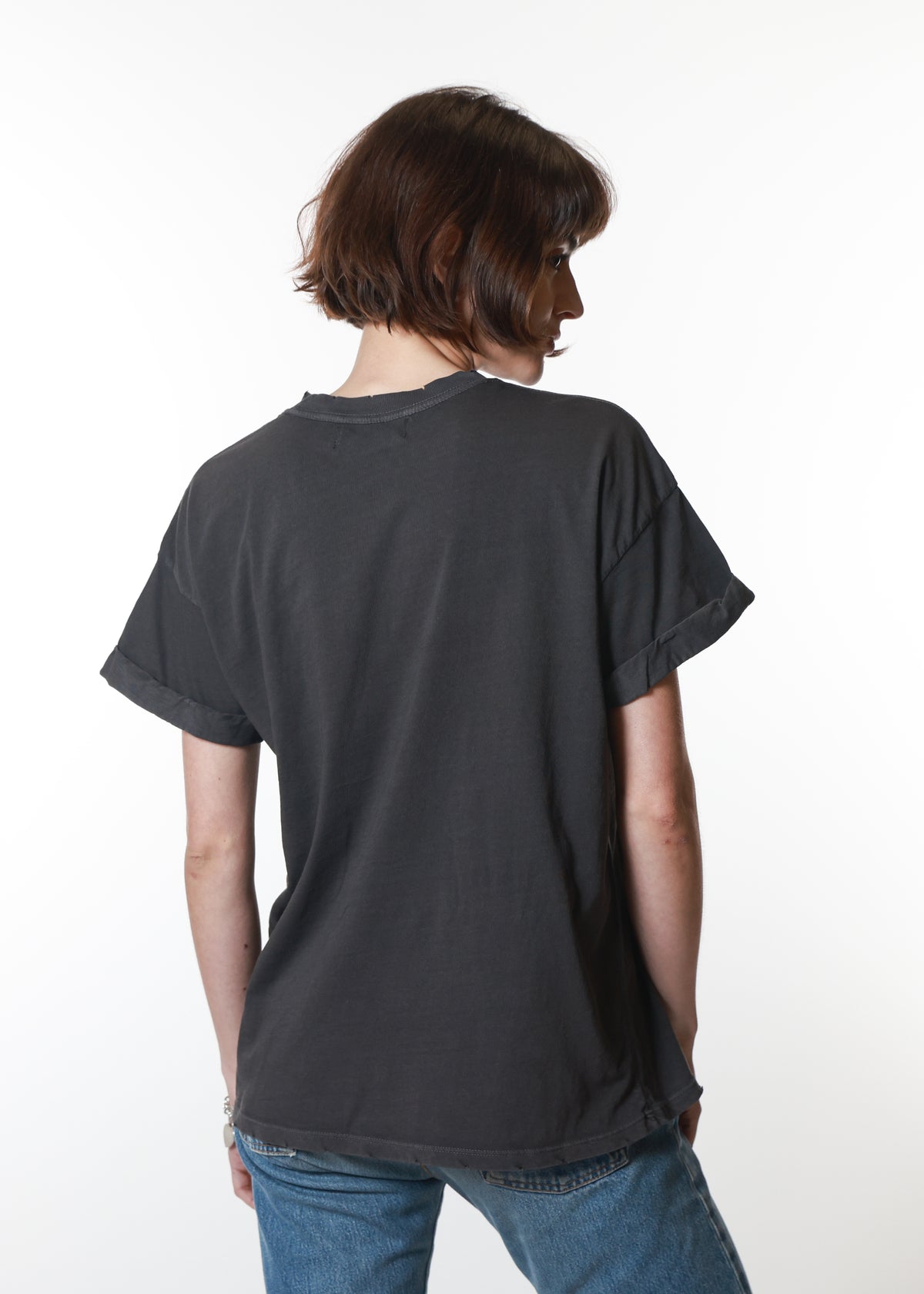 Welcome to the Wild West Vintage Black Boyfriend Tee
