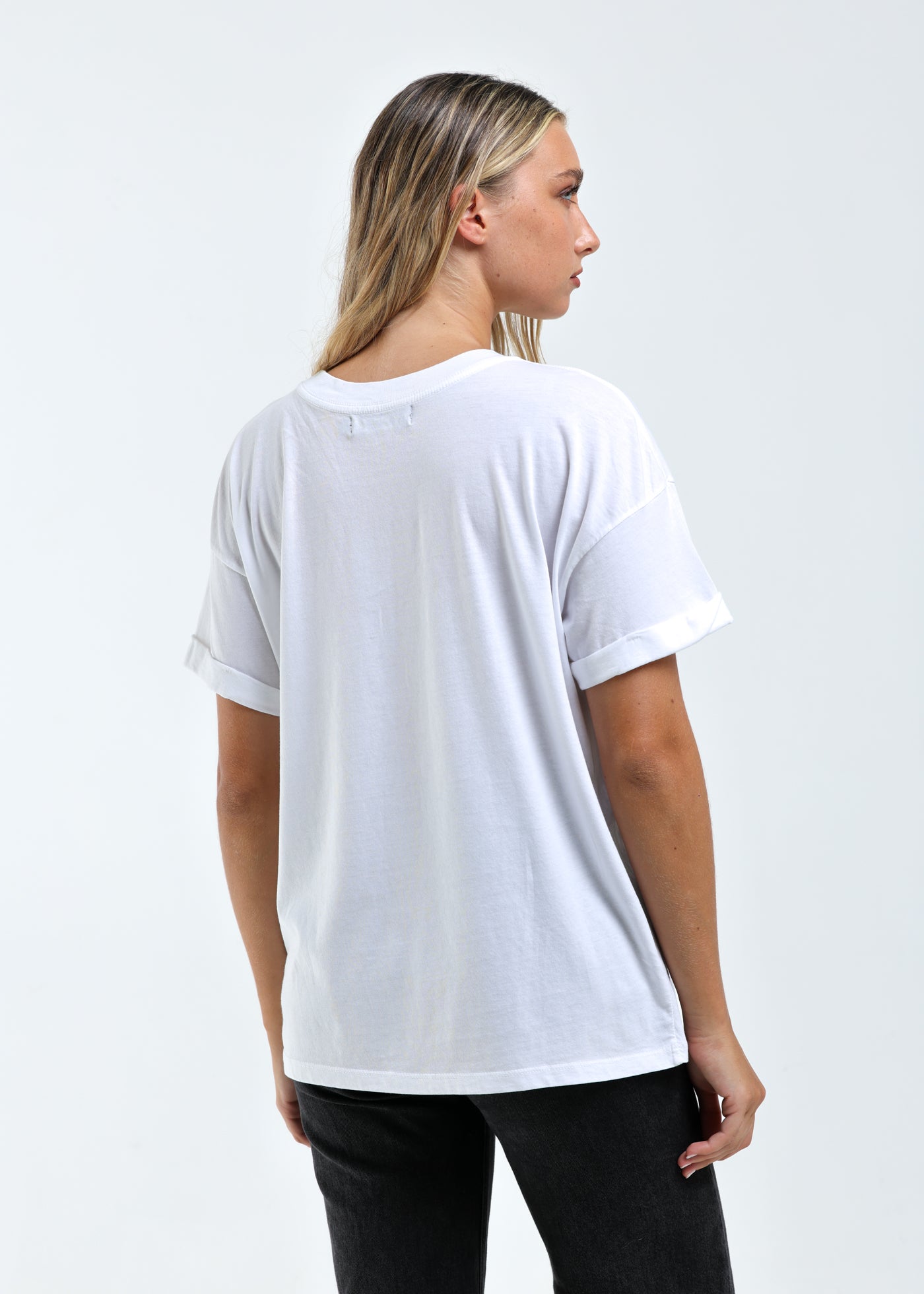 Leo Cosmic Zodiac Vintage White Boyfriend Tee