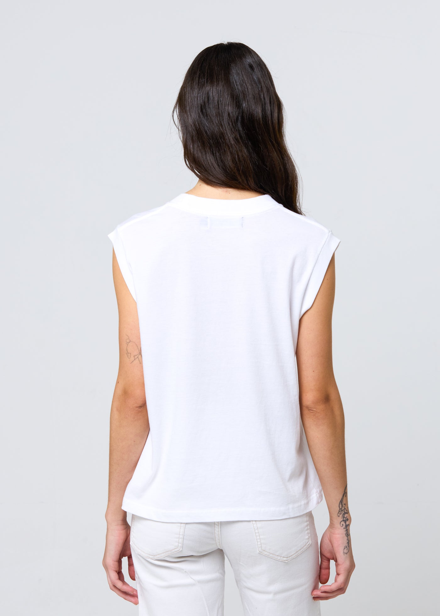 Motel California Vintage White Moto Tee