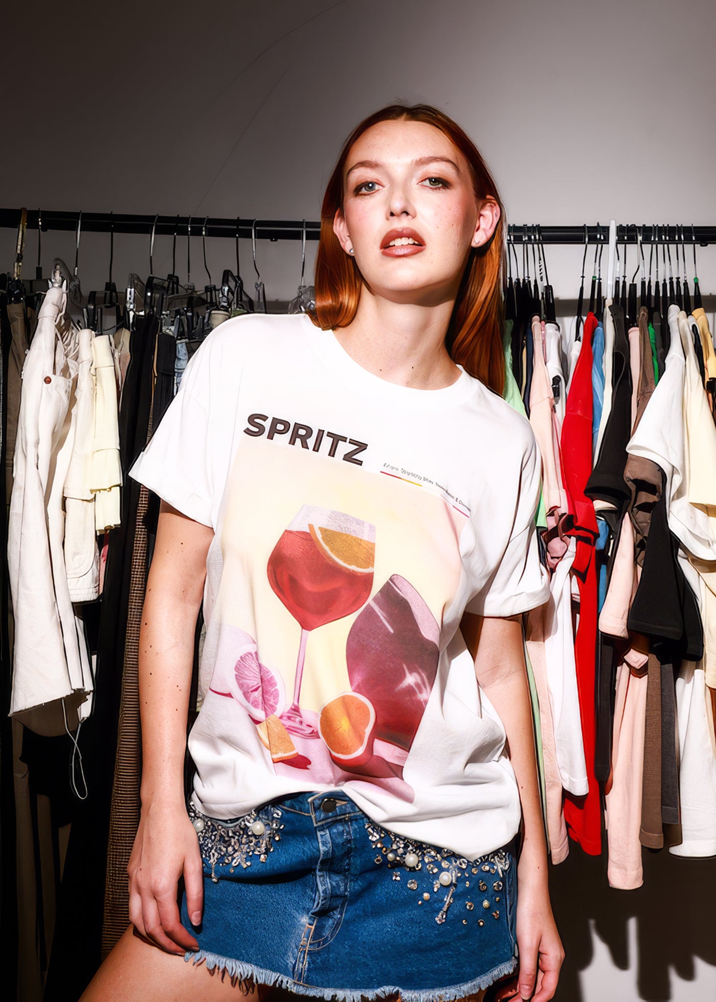 Spritz Vintage White Boyfriend Tee