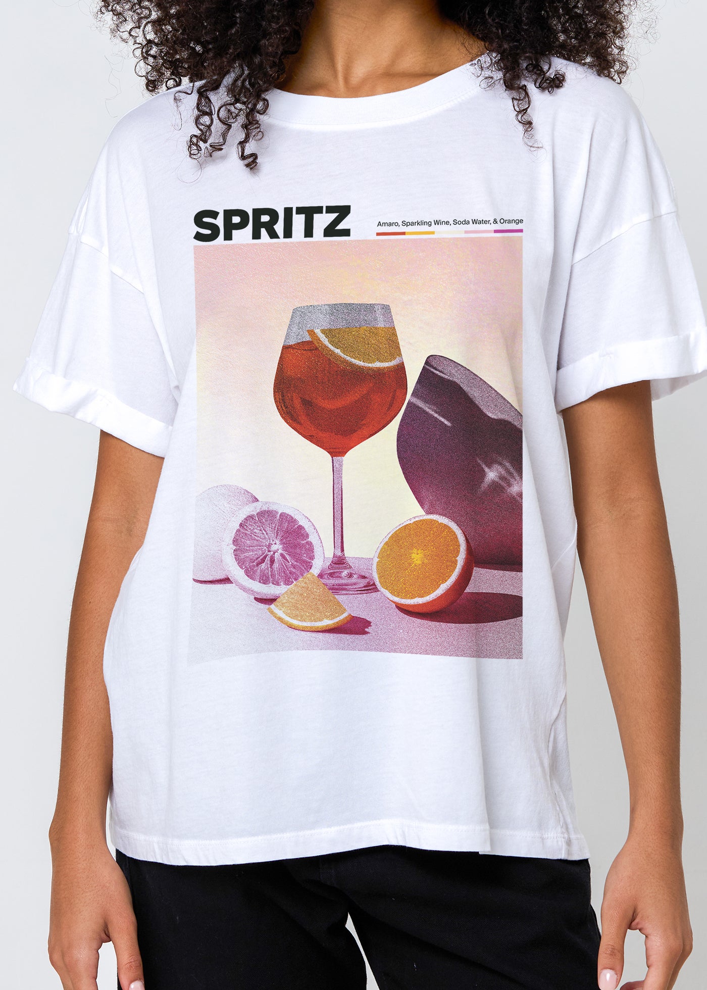Spritz Vintage White Boyfriend Tee