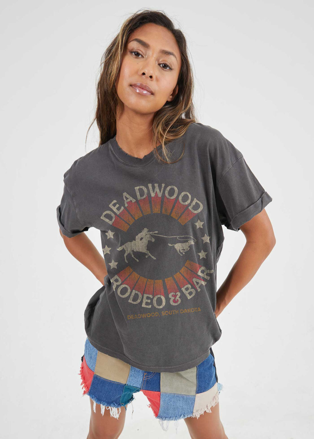 Deadwood Black Boyfriend Tee