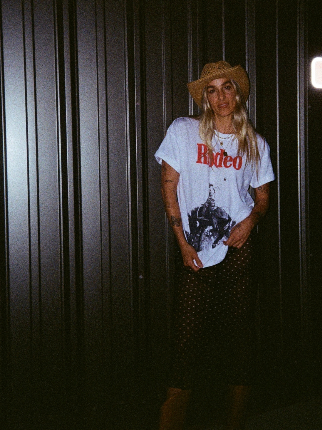 Rodeo Vintage White Boyfriend Tee