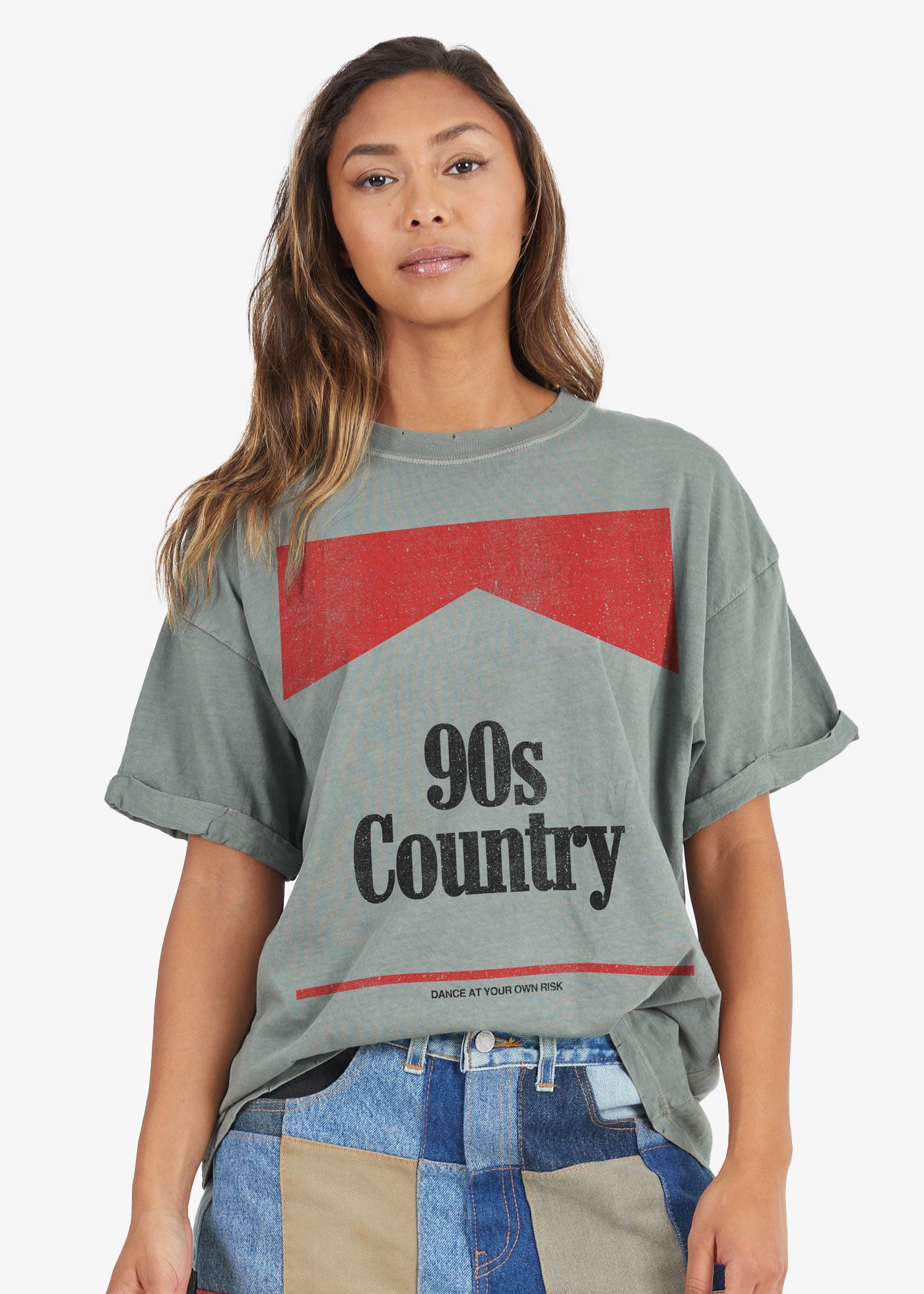 90s Country Army Green Boyfriend SS