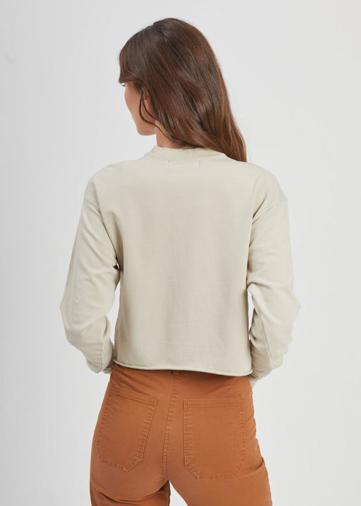 AM PM Taupe Crop Sweatshirt