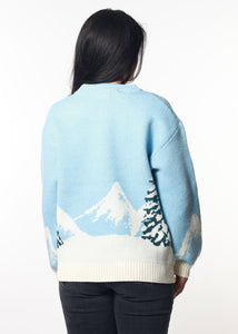 Alpine Club Light Blue Oversized Sweater