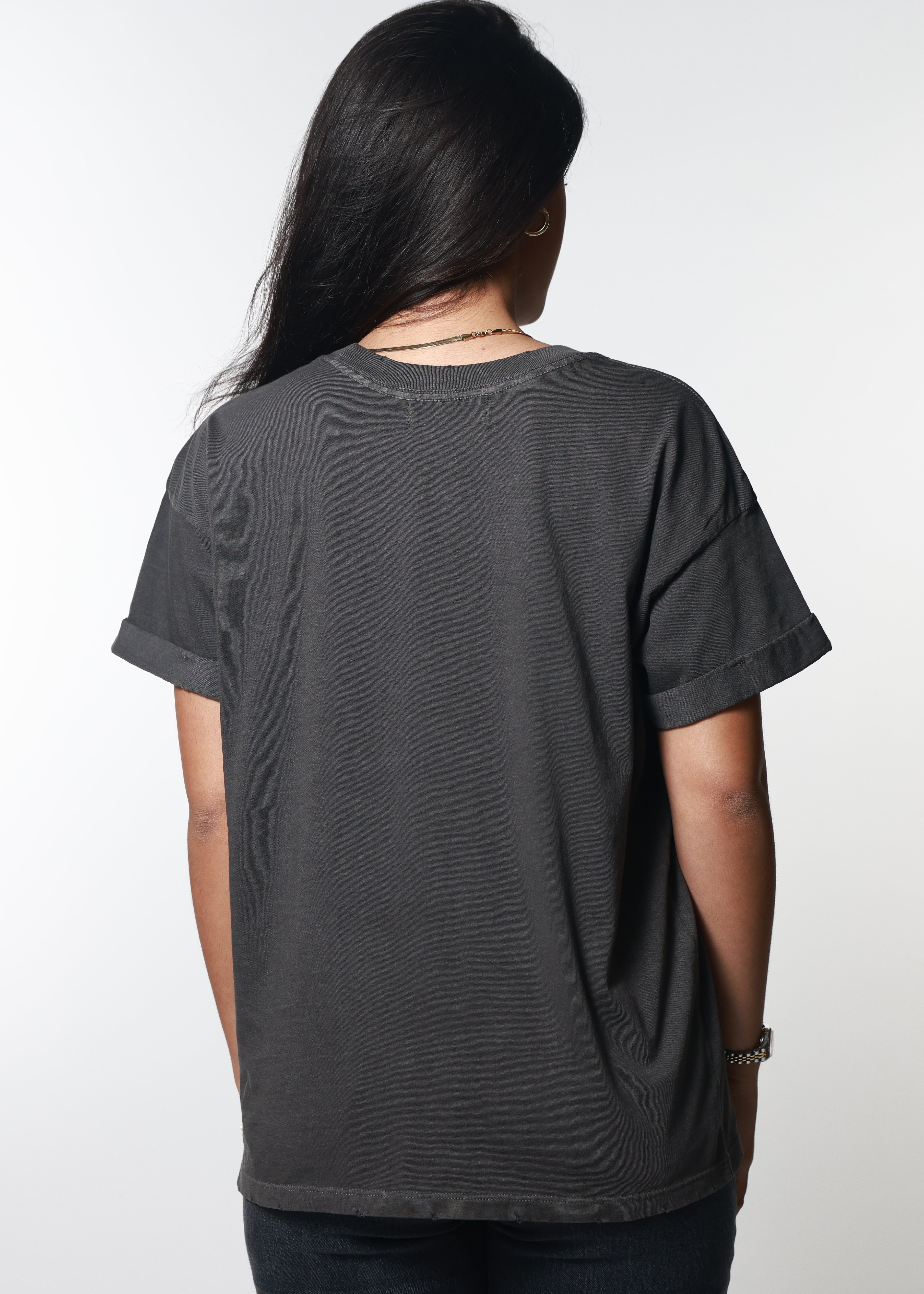 Lasso My Heart Vintage Black Boyfriend Tee