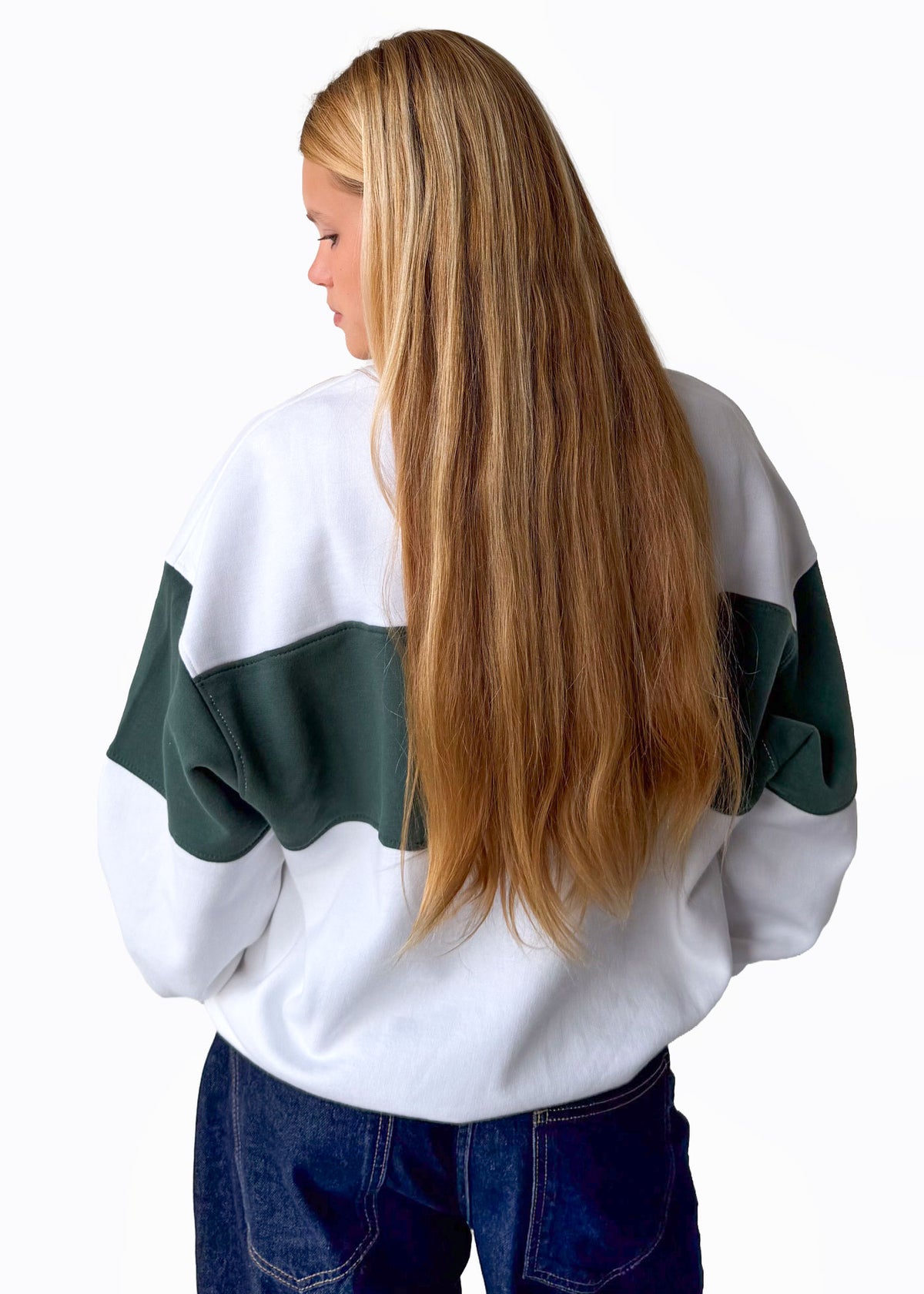 Be Green Organic Off White Oversized Crewneck Sweatshirt