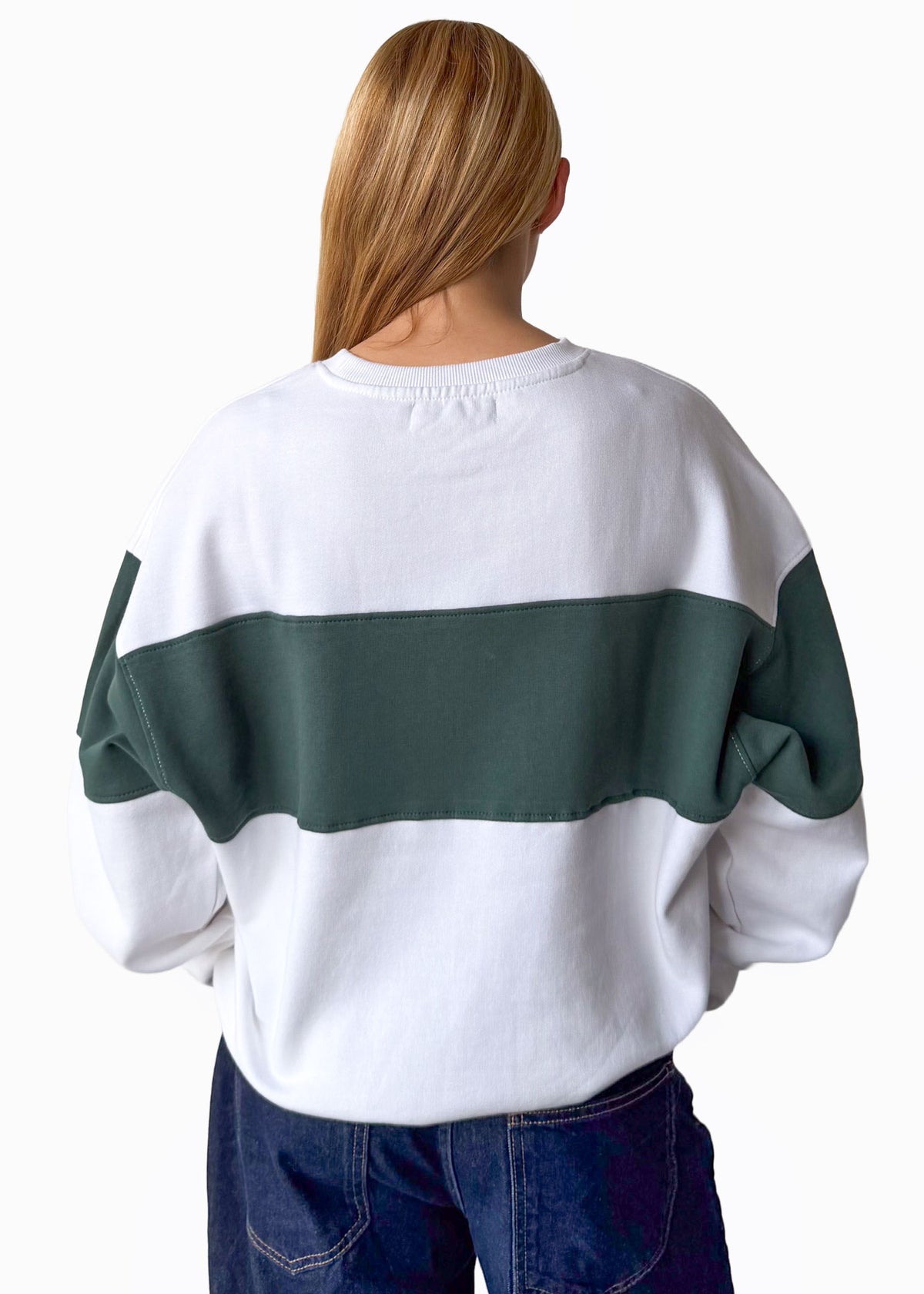 Be Green Organic Off White Oversized Crewneck Sweatshirt