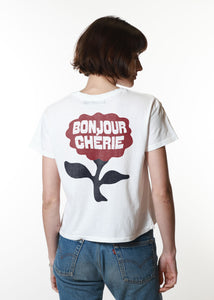 Bonjour Cherie Vintage White Classic Tee