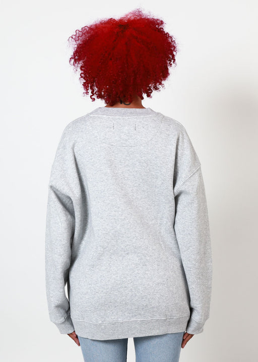 Breadsticks Heather Grey Oversized Crewneck