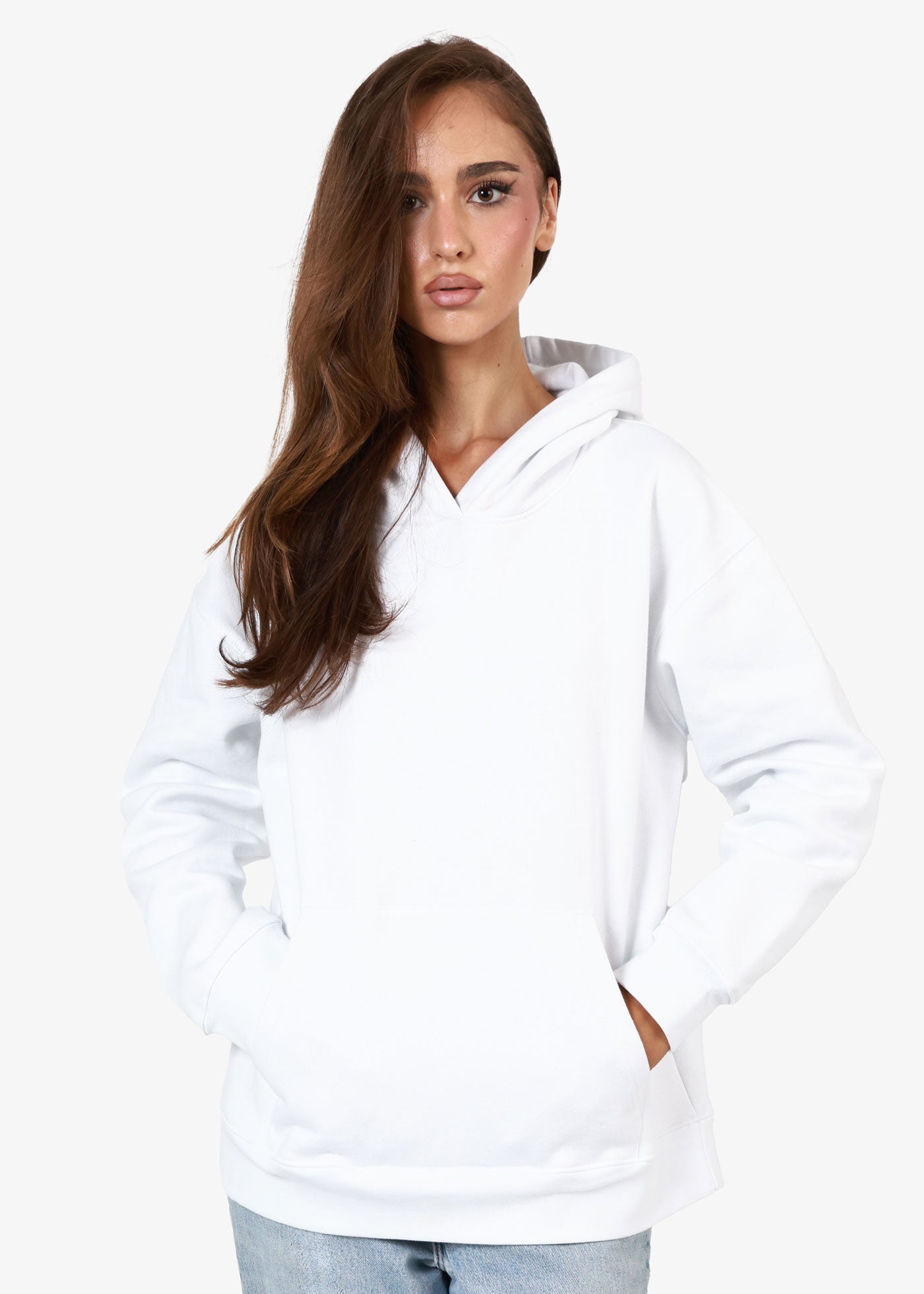 Brooklyn Parts Oversized White Hoodie