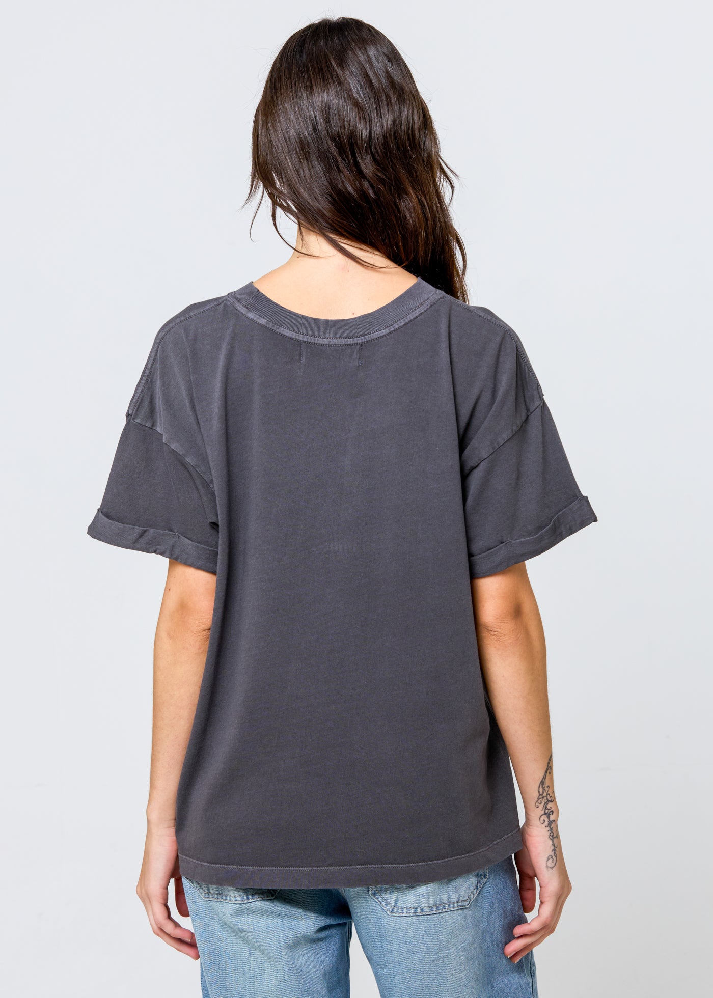 Cats Vintage Black Boyfriend Tee