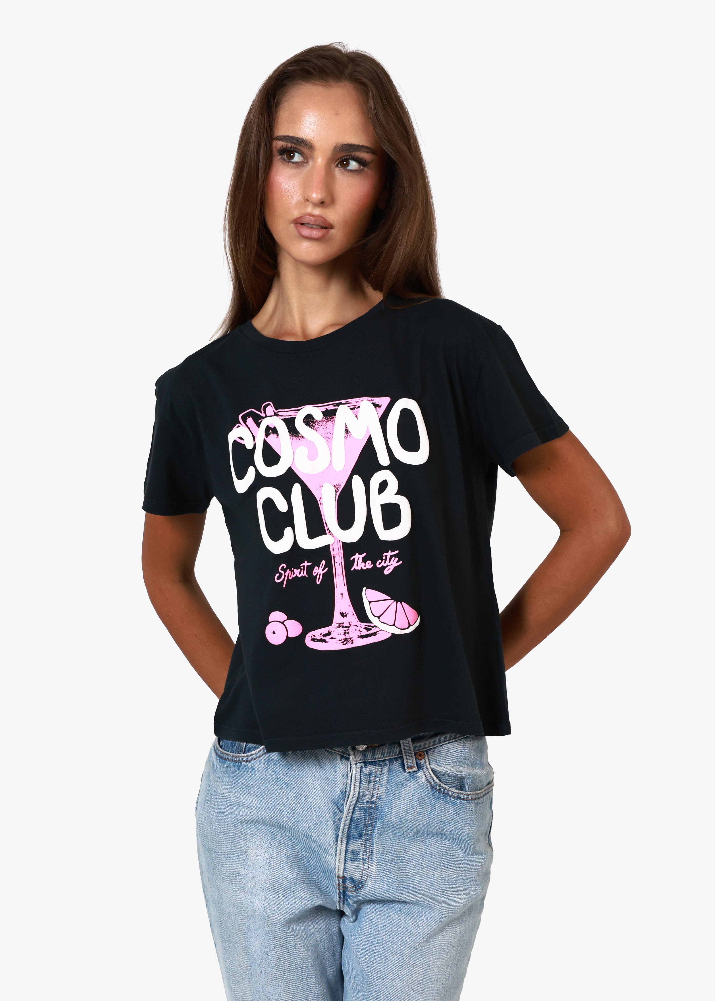 Cosmo Club Faded Black Classic Tee
