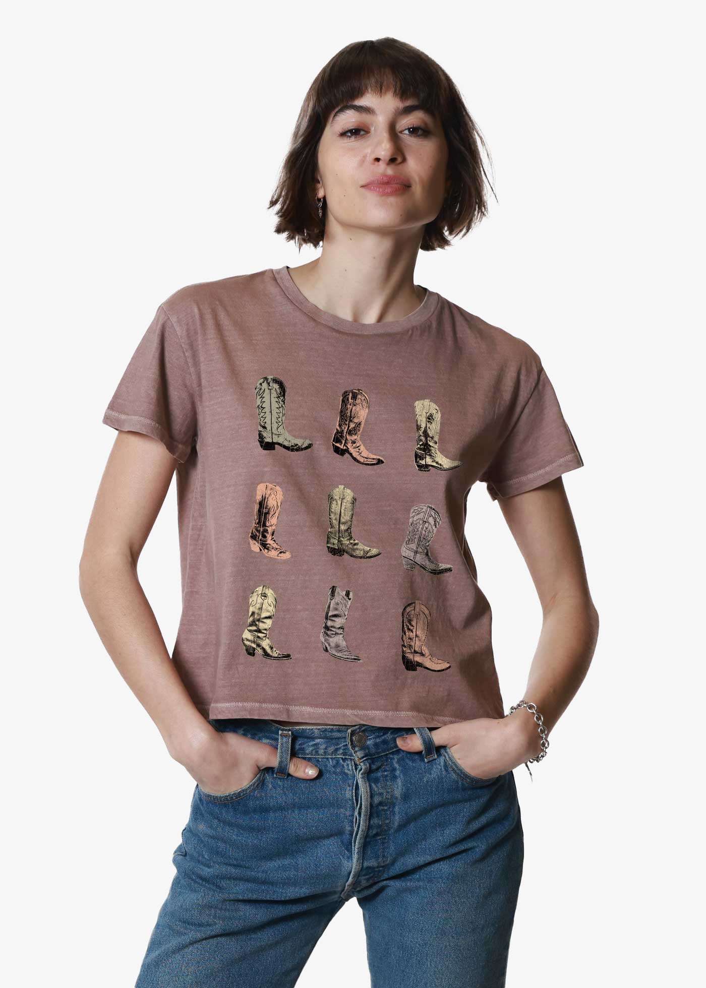 Cowboy Boots Mauve Classic Tee