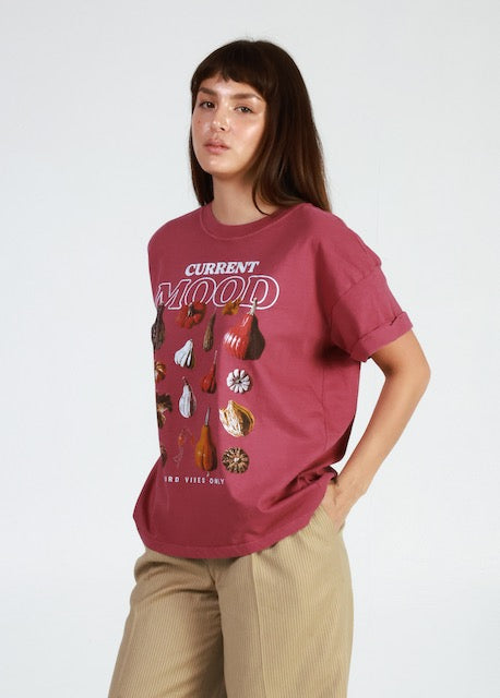 Current Mood Dusty Rose Boyfriend Tee