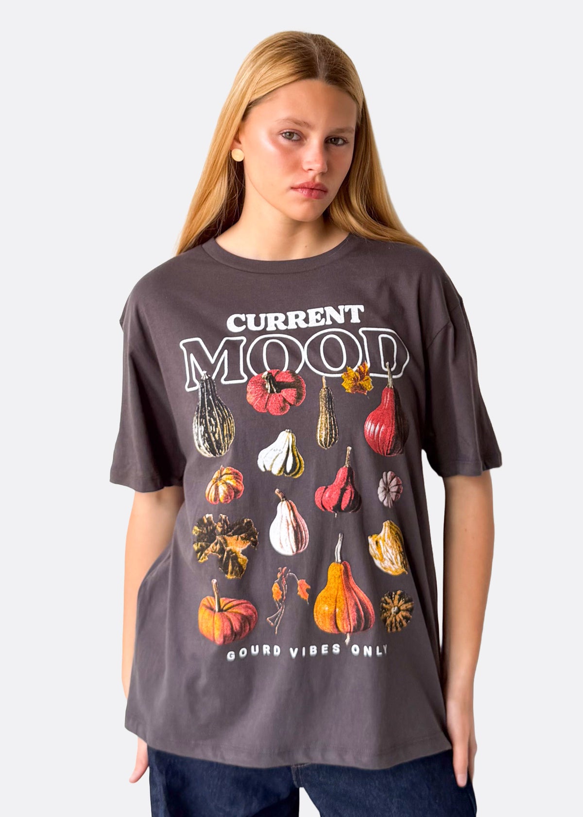Current Mood Organic Vintage Black Relaxed Fit Tee