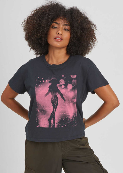 Disco Cowgirl Black Classic Tee