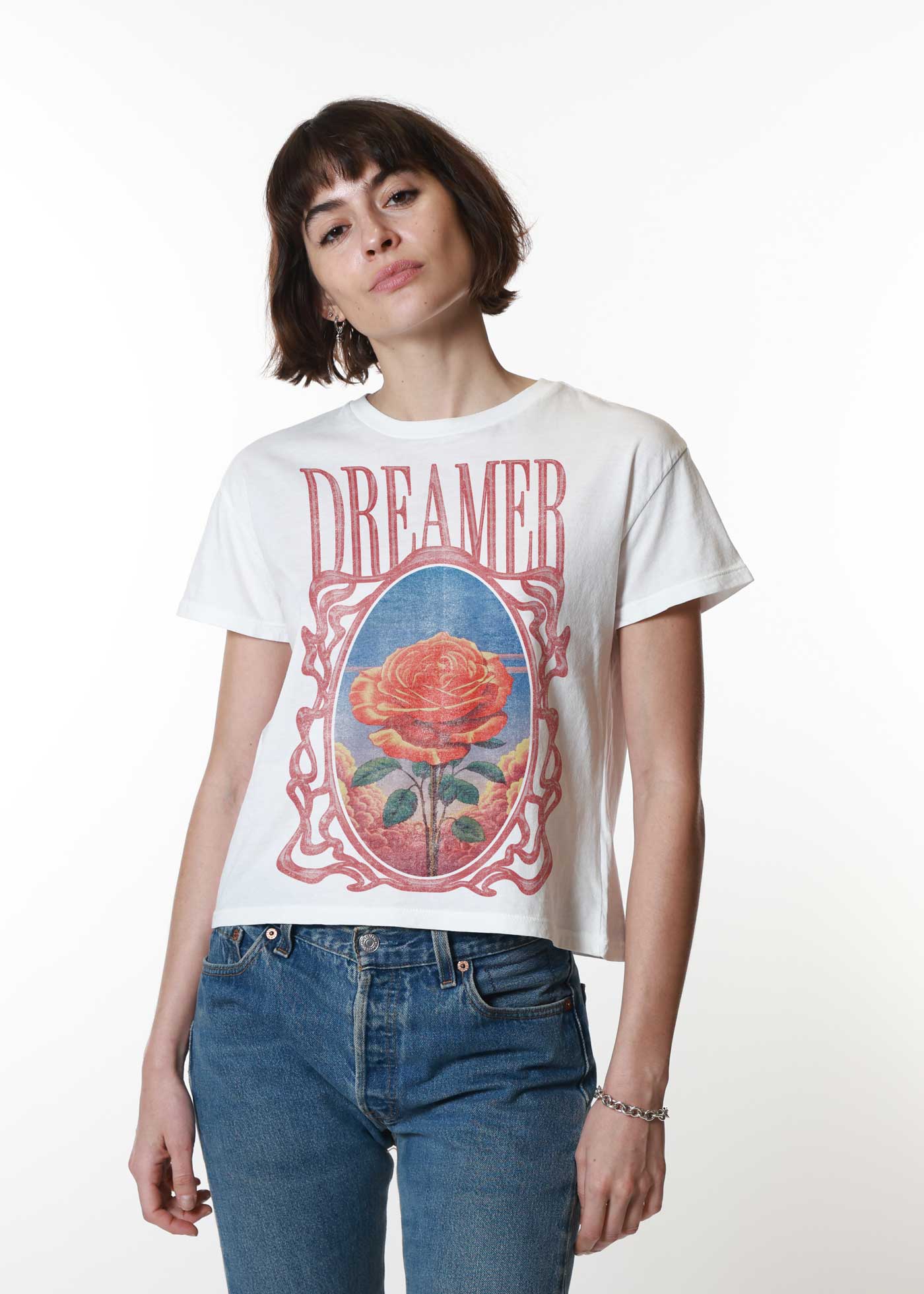 Dreamer White Classic Tee