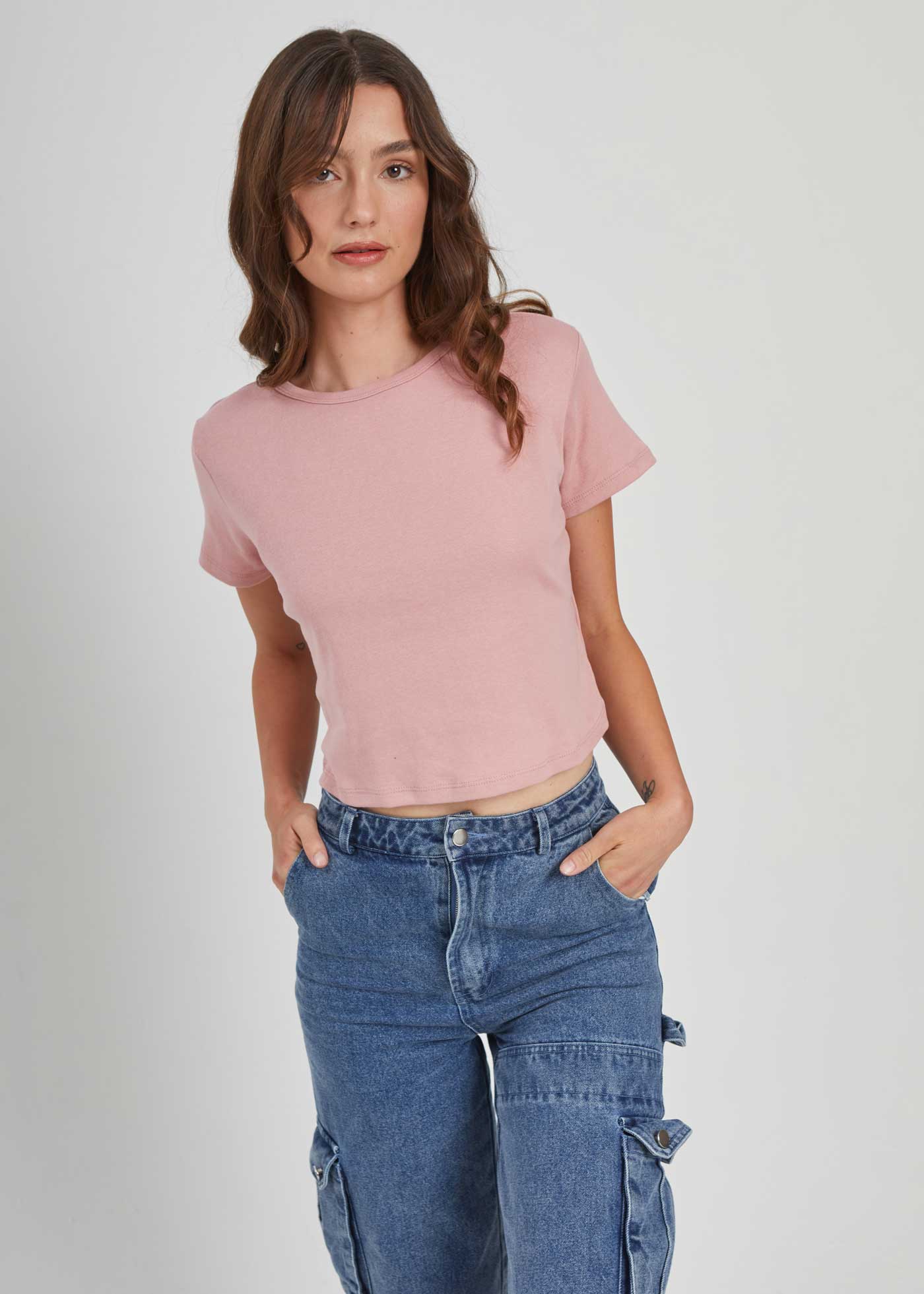 Dusty Pink Baby Tee