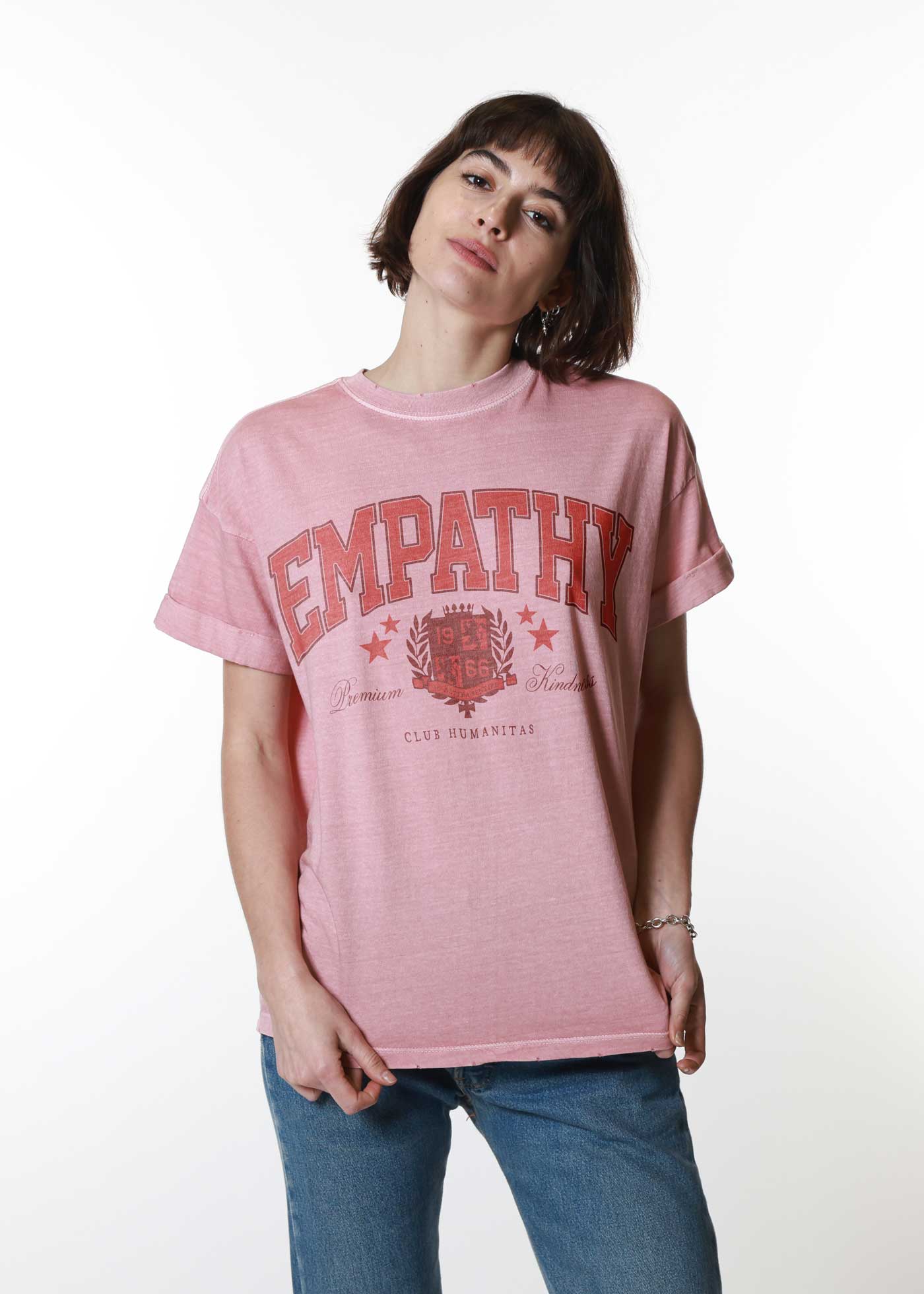 Empathy Dusty Pink Boyfriend Tee