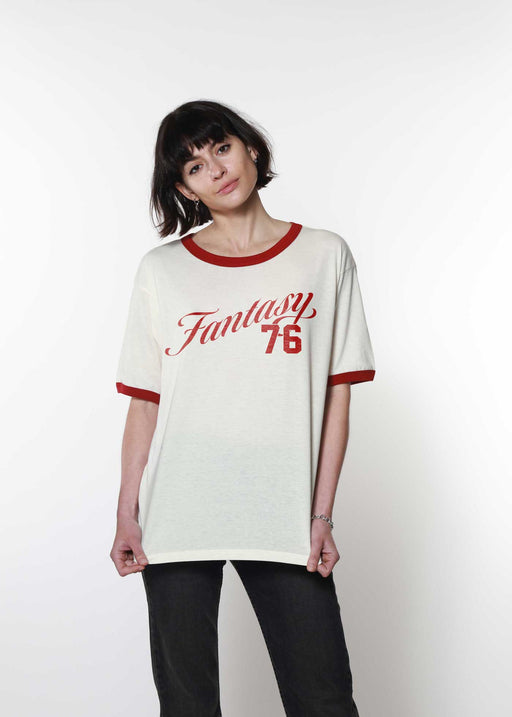 Fantasy 76 Bone with Red Ringer Tee