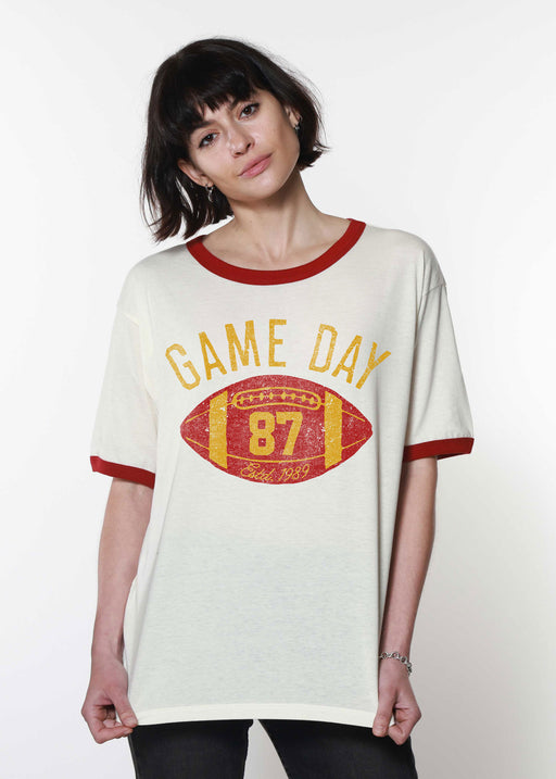 Game Day Bone with Red Ringer Tee