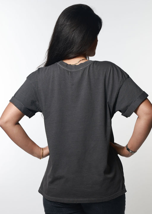 Giddy Up Vintage Black Boyfriend Tee