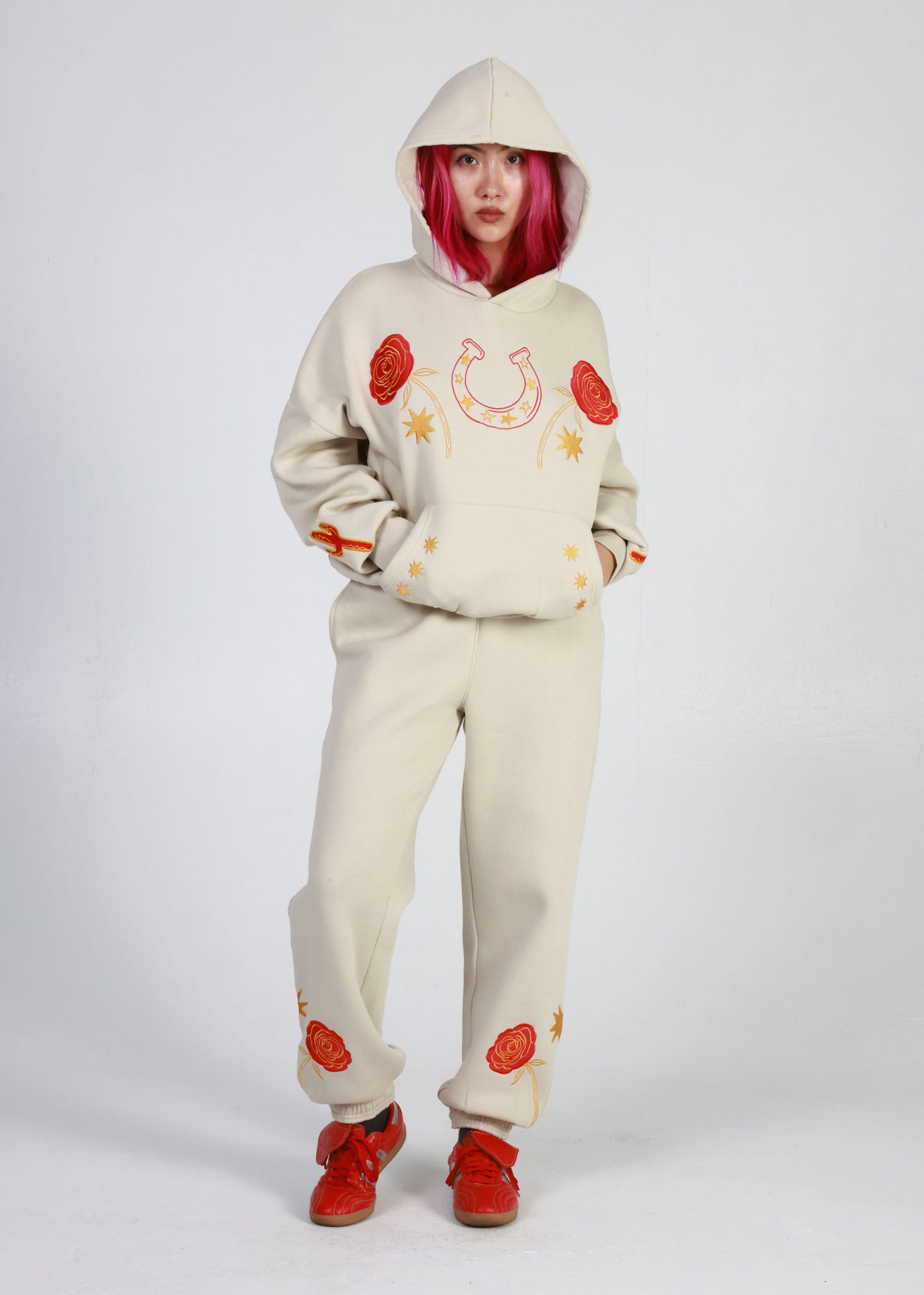 Nudie Suit Bone Oversized Hoodie