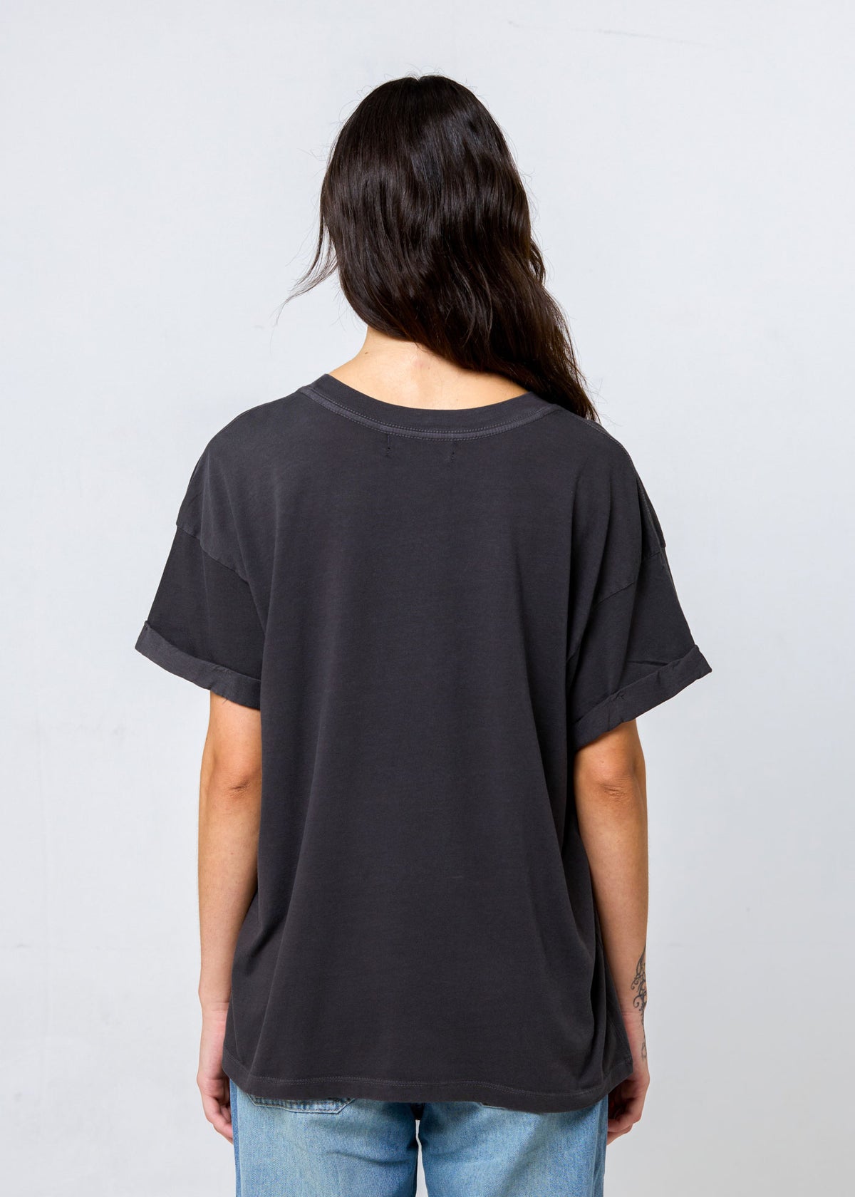 House of Spirits Vintage Black Boyfriend Tee
