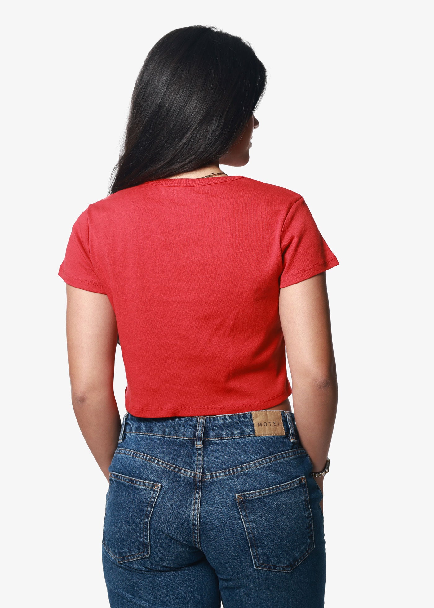 Howdy Horseshoe Red Baby Tee