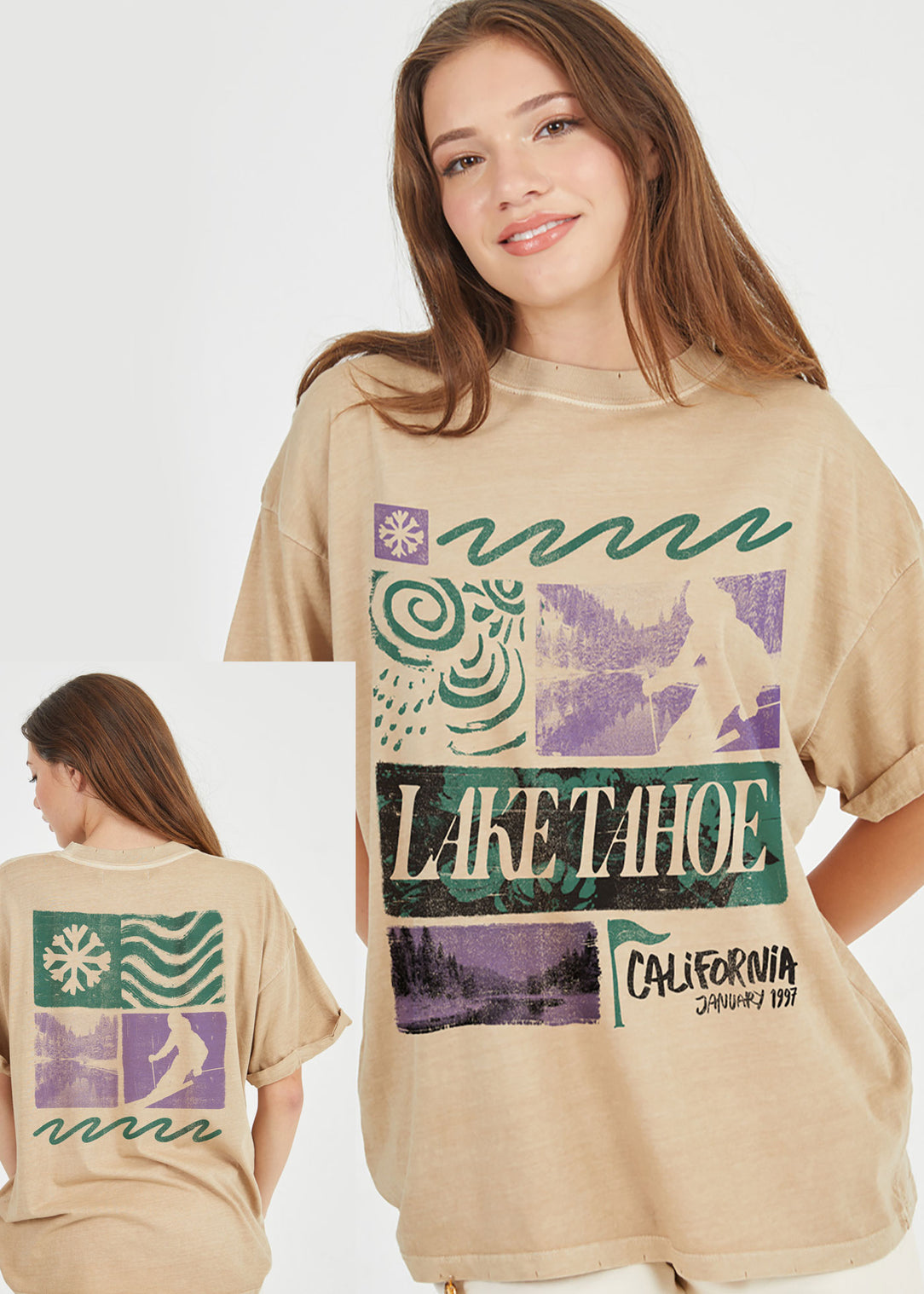 Lake Tahoe Sand Boyfriend Tee