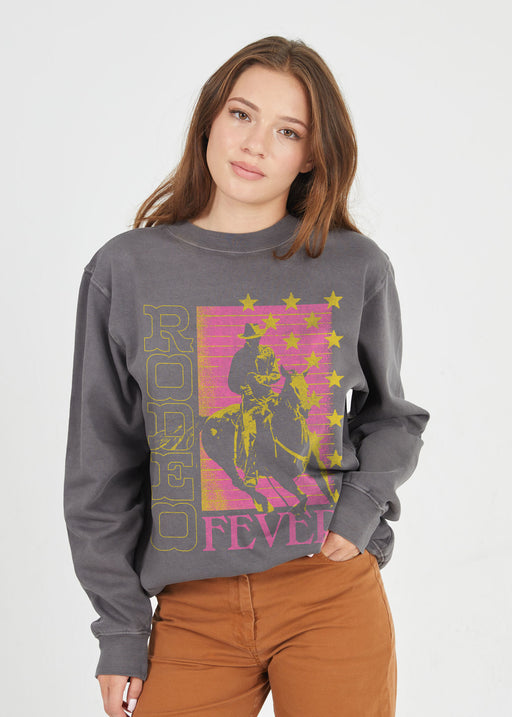 Rodeo Fever Black Pullover Sweatshirt