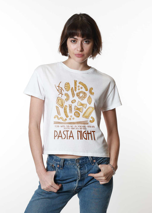 Pasta Night White Classic Tee