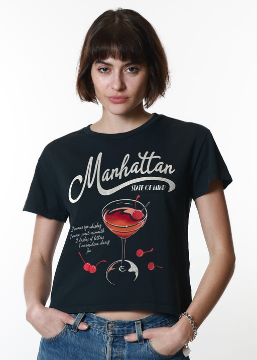 Manhattan Faded Black Classic Tee