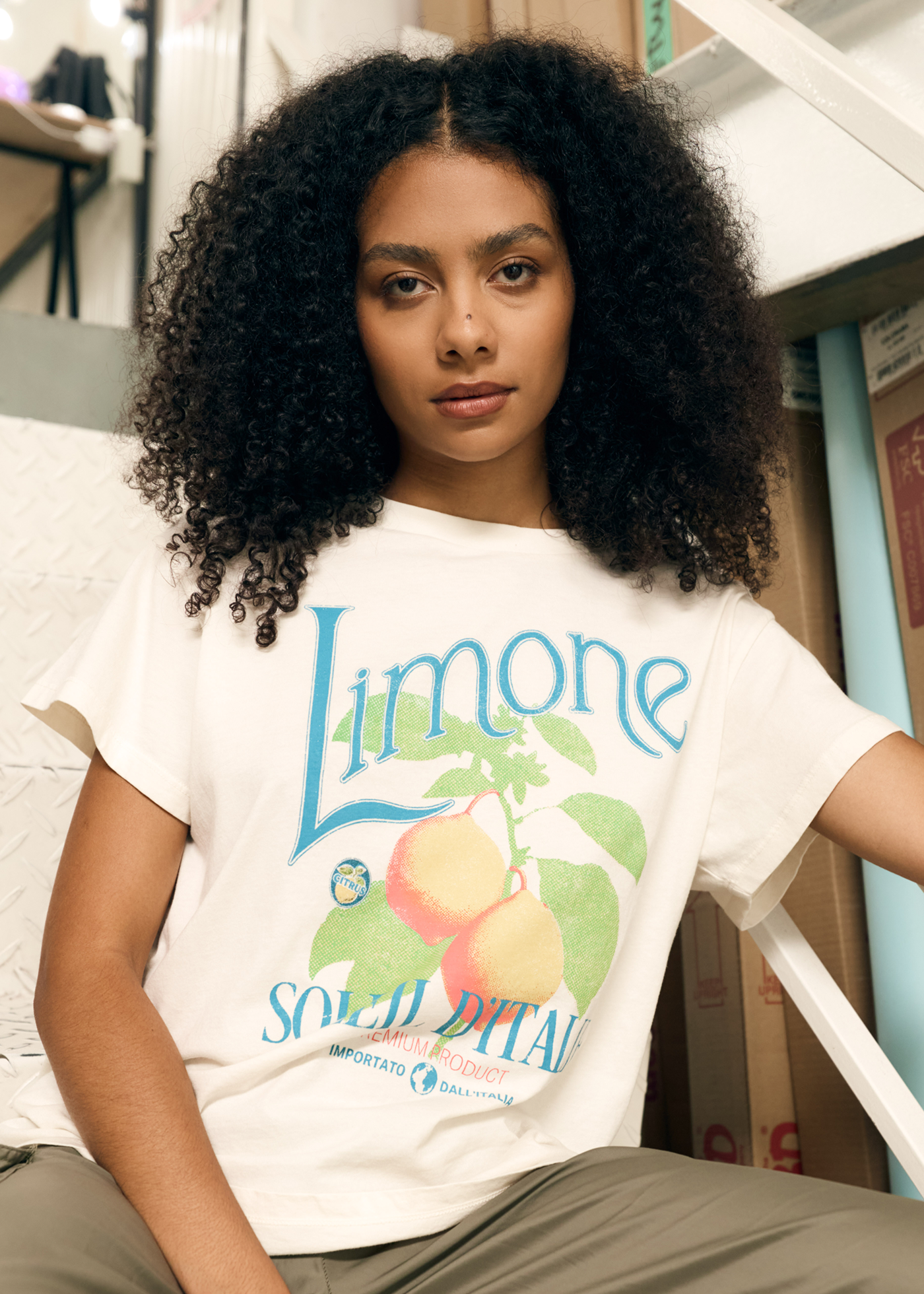 Limone Natural Vintage Tee