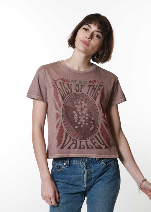 May Lily of the Valley Psychedelic Mauve Classic Tee