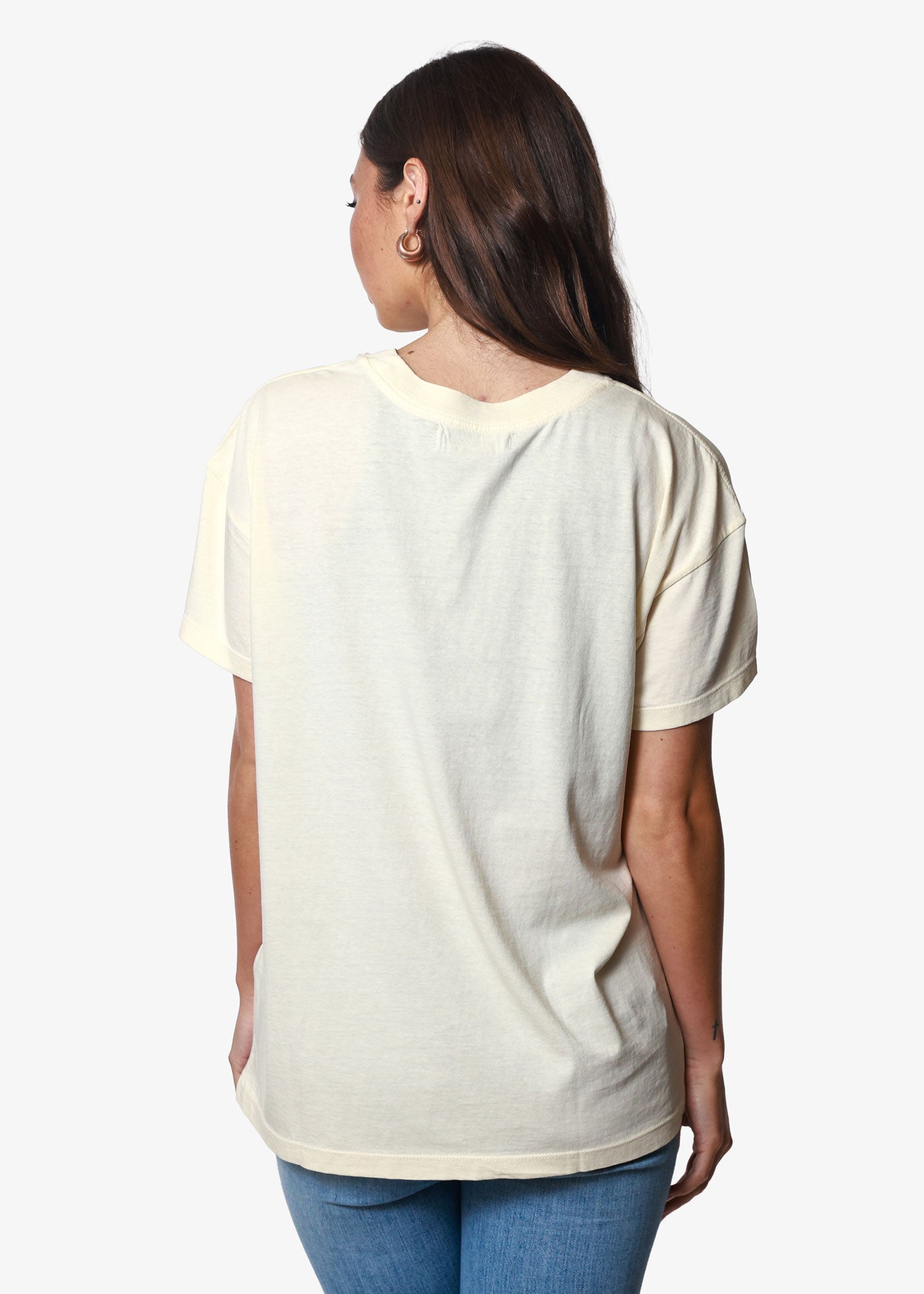 Manhattan Off White Oversized Tee